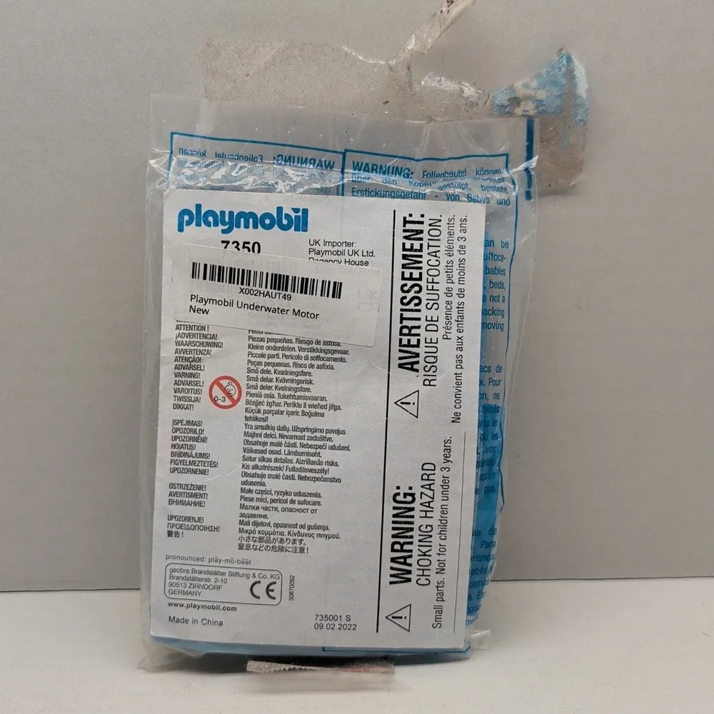 Playmobil Set 7350 Underwater Motor Factory Sealed Bag